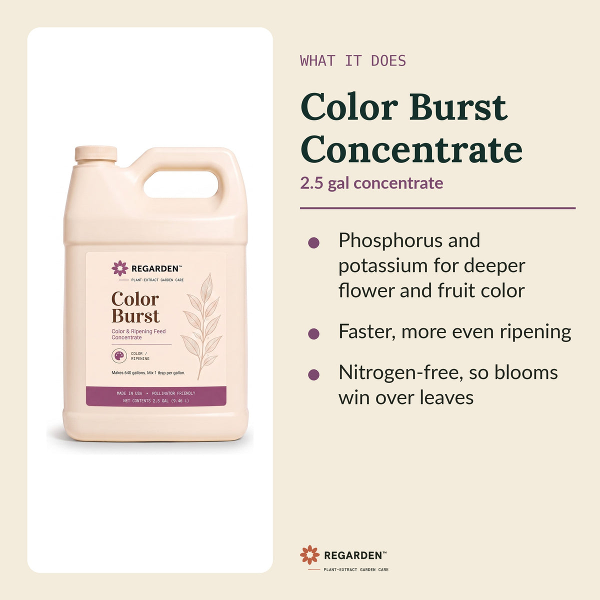 Regarden Color Burst Concentrate 2.5 Gallon