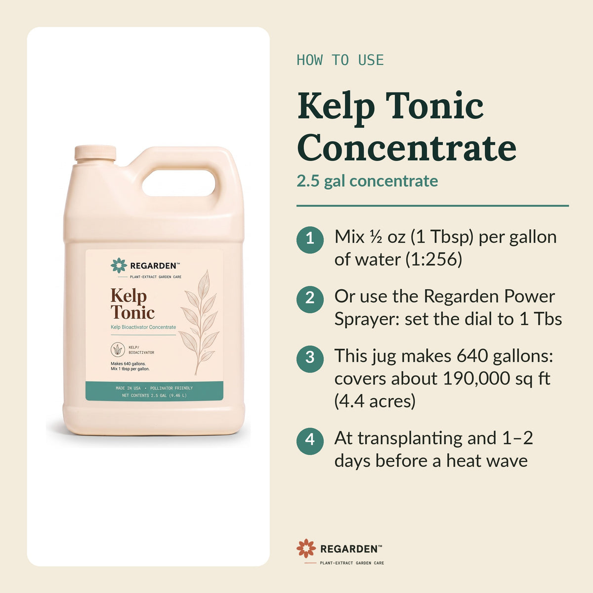 Regarden Kelp Tonic Concentrate 2.5 Gallon