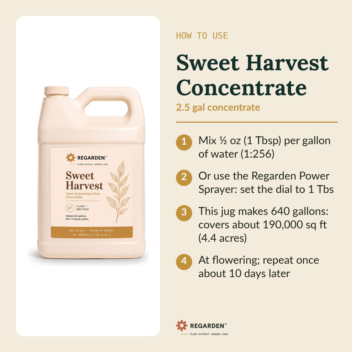 Regarden Sweet Harvest Concentrate 2.5 Gallon