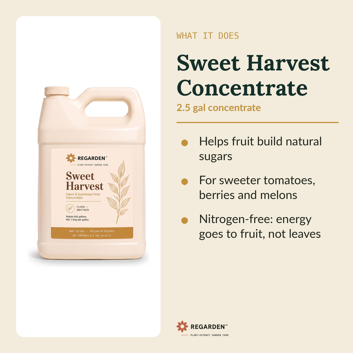 Regarden Sweet Harvest Concentrate 2.5 Gallon